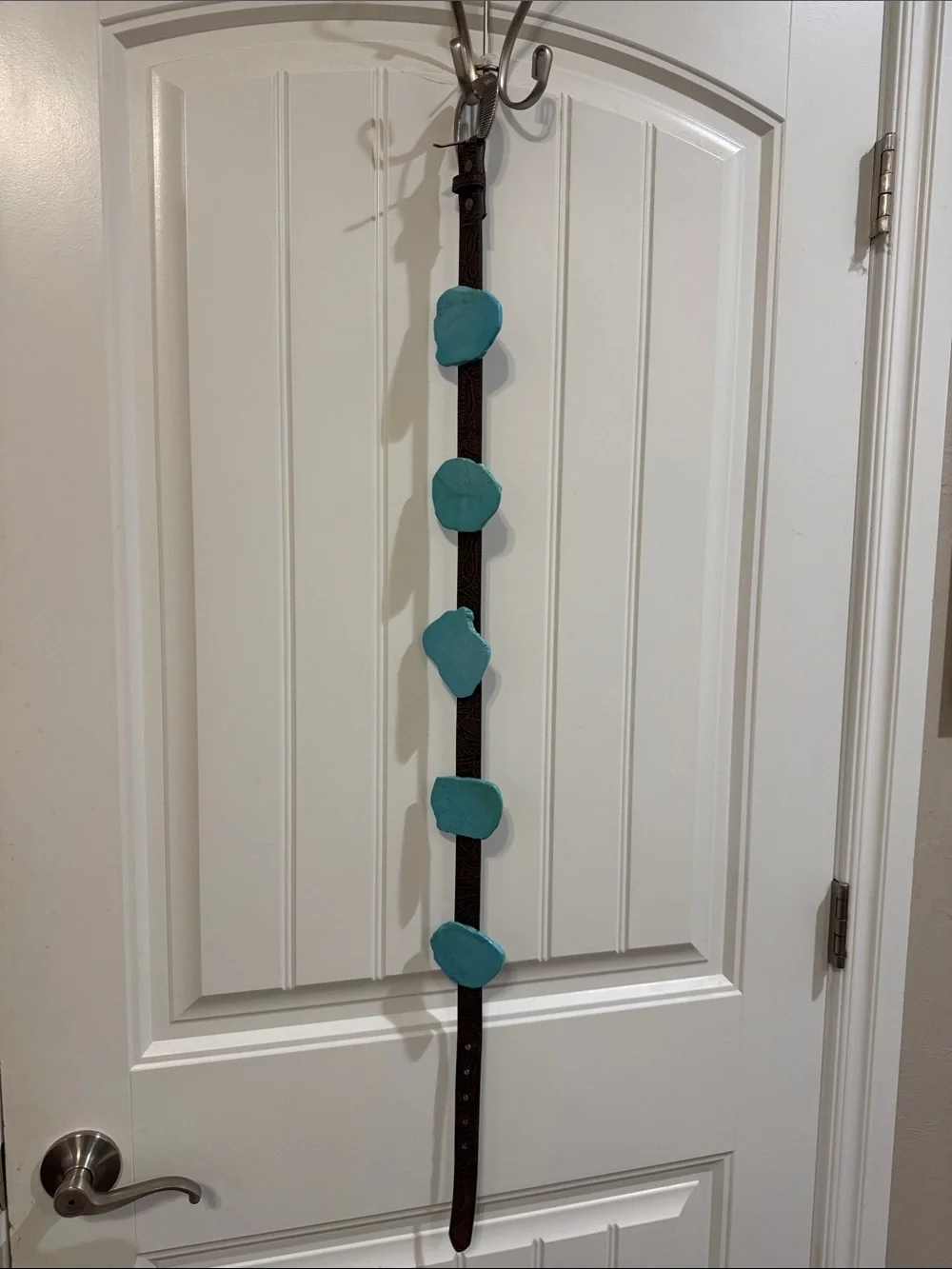 Turquoise Slap Leather Belt